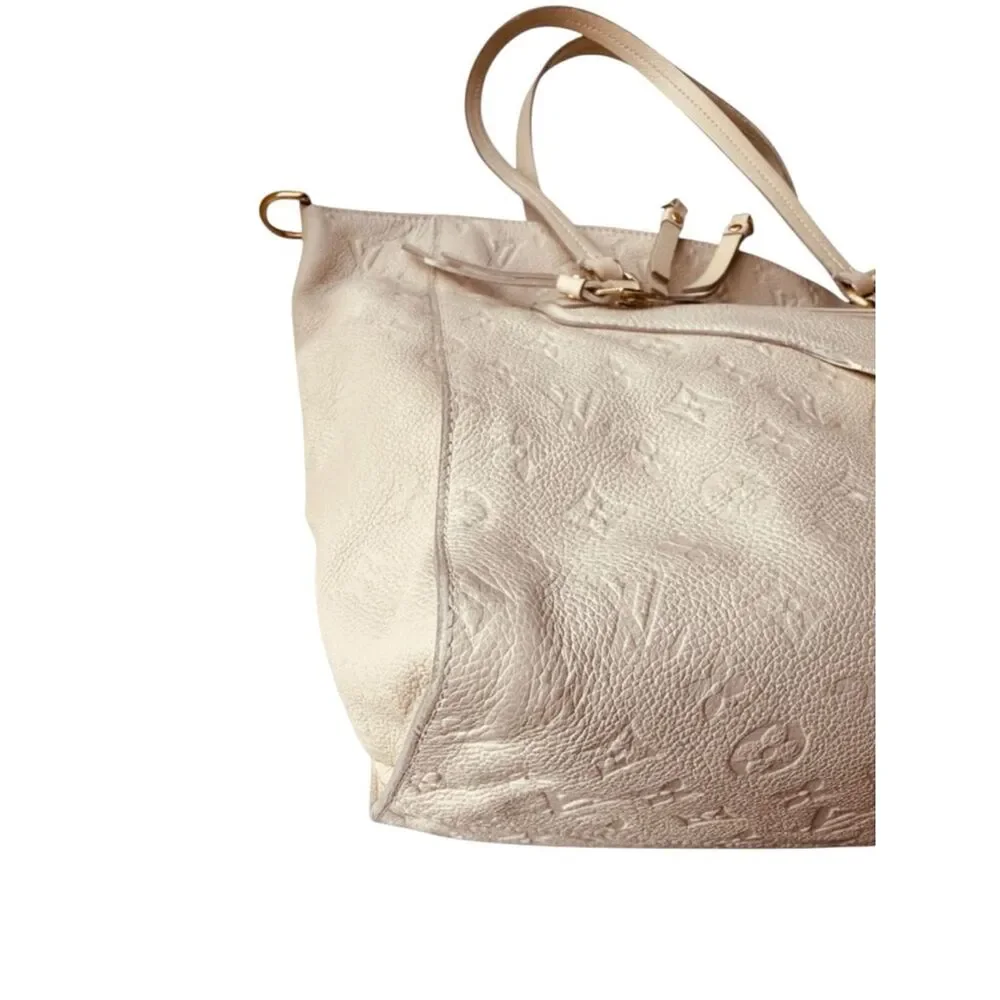 Louis Vuitton Empreinte LV Monogram Leather Lumineuse PM Tote Bag Neigo Creme